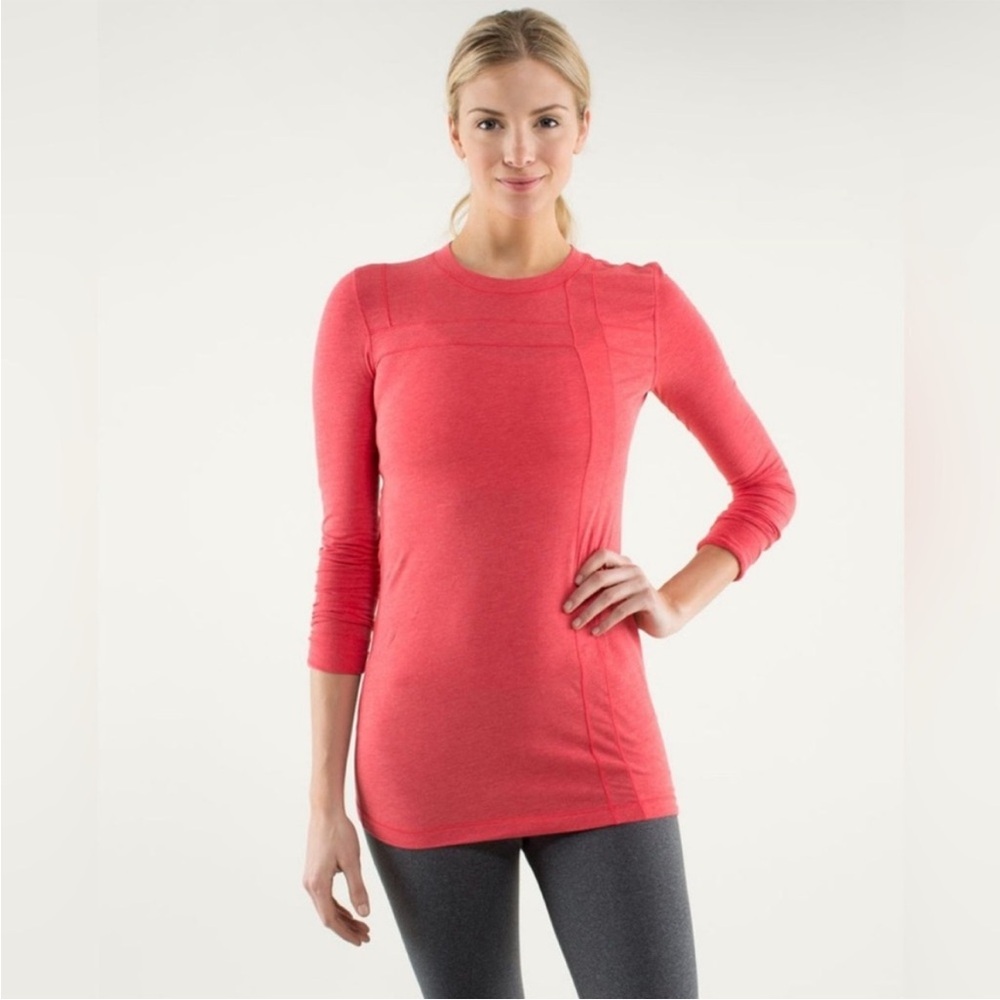 lululemon Promenade Long Sleeve Love Red Sz 12